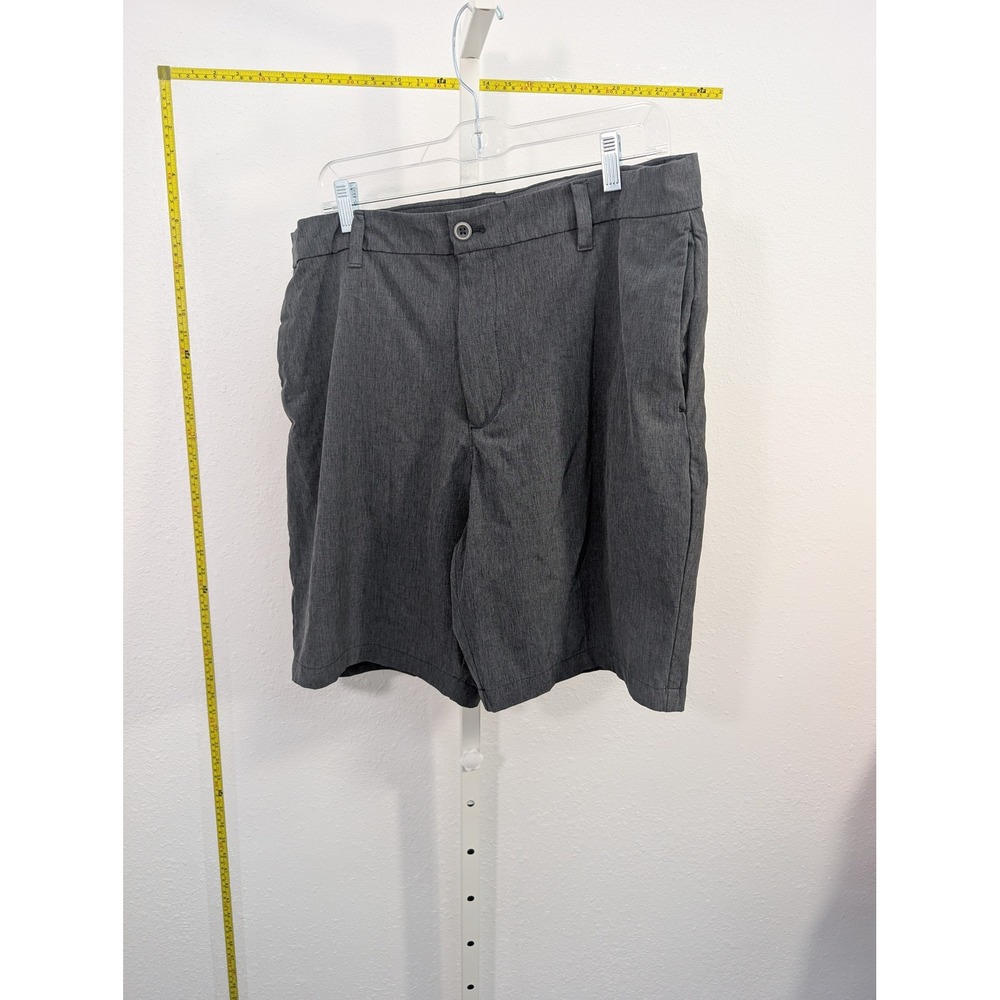 IZOD Advantage Performance Hybrid Shorts Mens 36 Gray Stretch Golf Walk Shorts